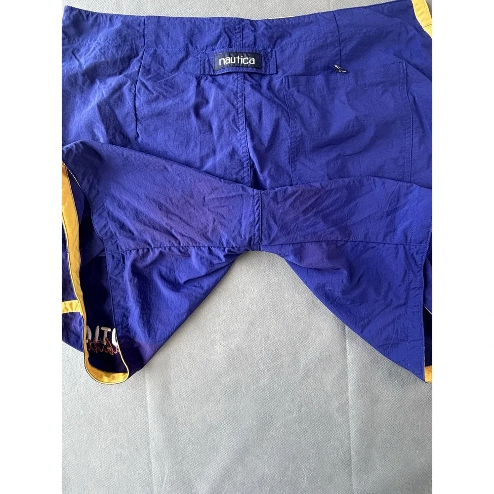 Nautica Shorts‎ Mens Large Swim Trucks Blue